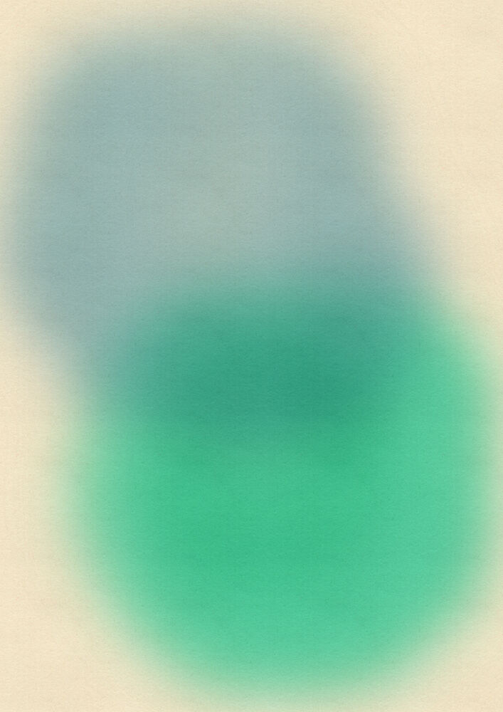 Soft Blue Green Gradient art print by Nicholas for $57.95 CAD