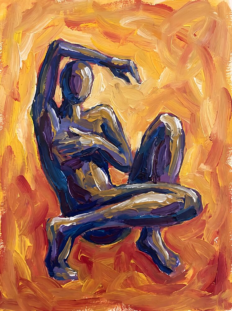Dynamic Abstract Pose art print by Hugo for $57.95 CAD