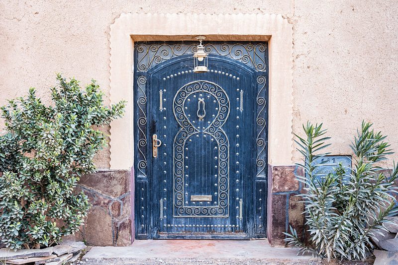 Ornate Moroccan Blue Door art print by Photolovers for $57.95 CAD