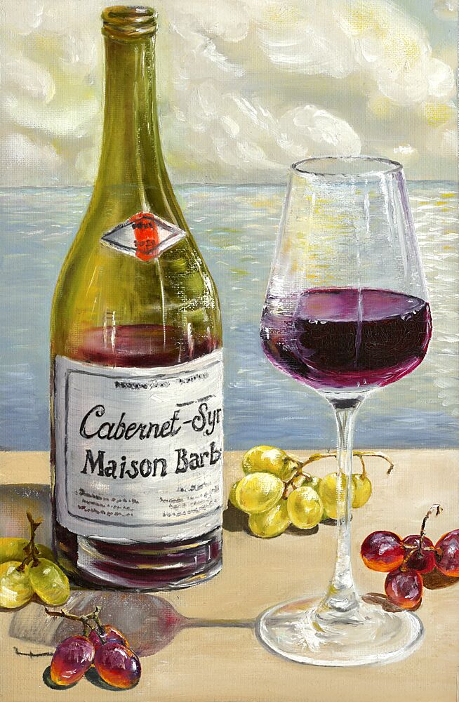 Red Wine Still Life art print by Marina Kozyr for $57.95 CAD