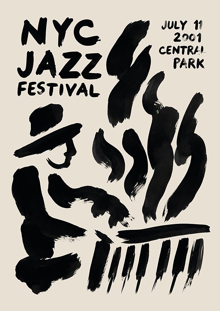 Abstract Jazz Musician art print by Patryk Krygowski for $57.95 CAD