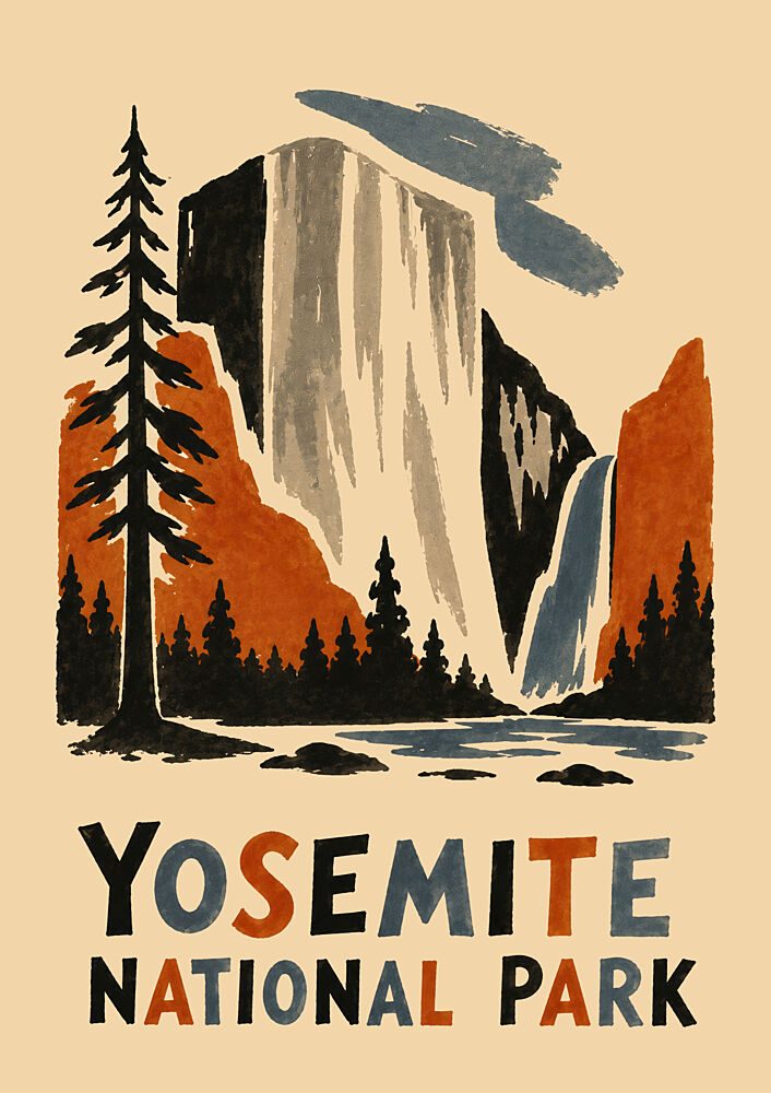 Yosemite Valley Falls art print by Patryk Krygowski for $57.95 CAD