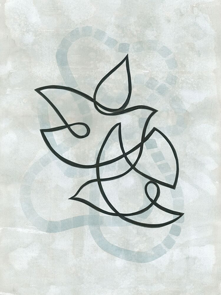 Harmonious Dove Lines art print by Isabelle Brent for $57.95 CAD