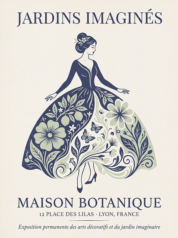 Elegant Botanical Woman art print by Andreas Magnusson for $57.95 CAD