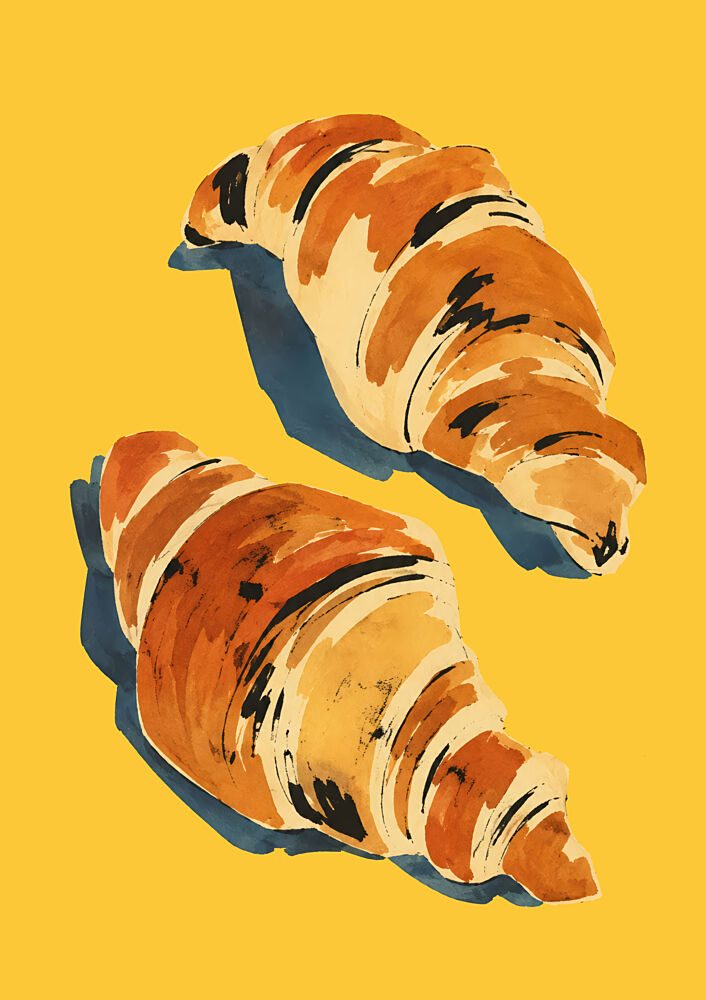 Golden Croissants art print by Patryk Krygowski for $57.95 CAD
