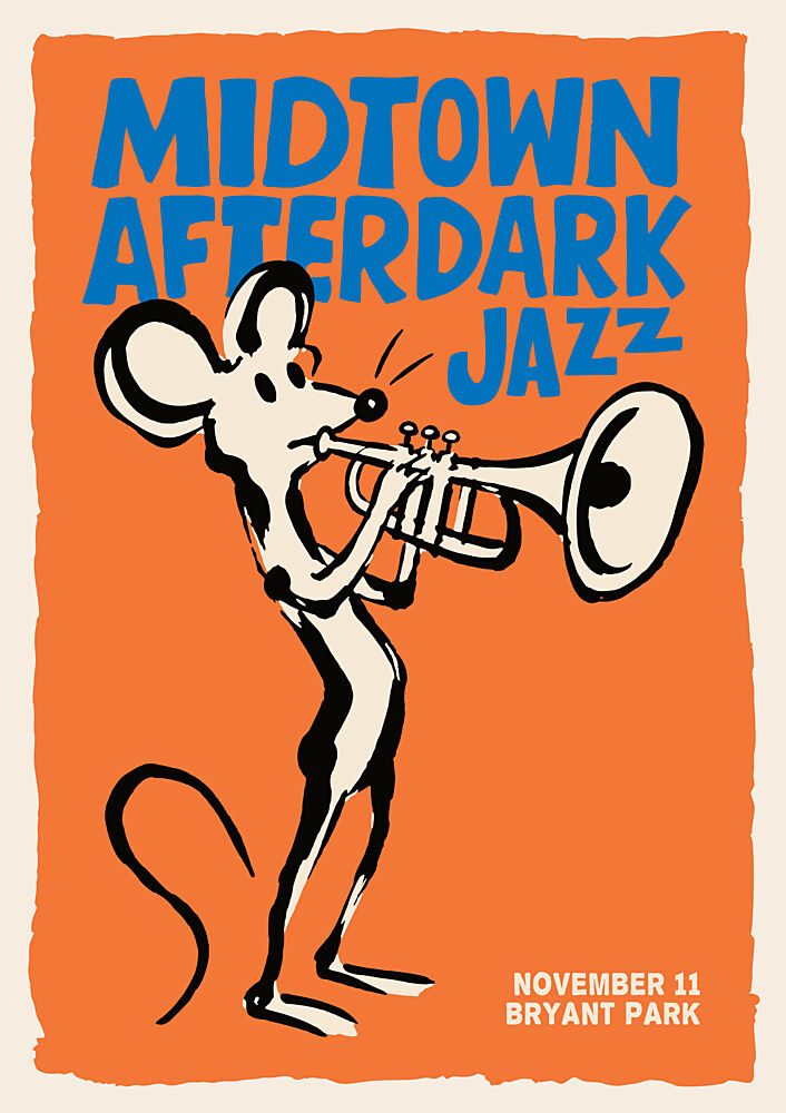 Jazz Mouse Trumpet Player art print by Patryk Krygowski for $57.95 CAD