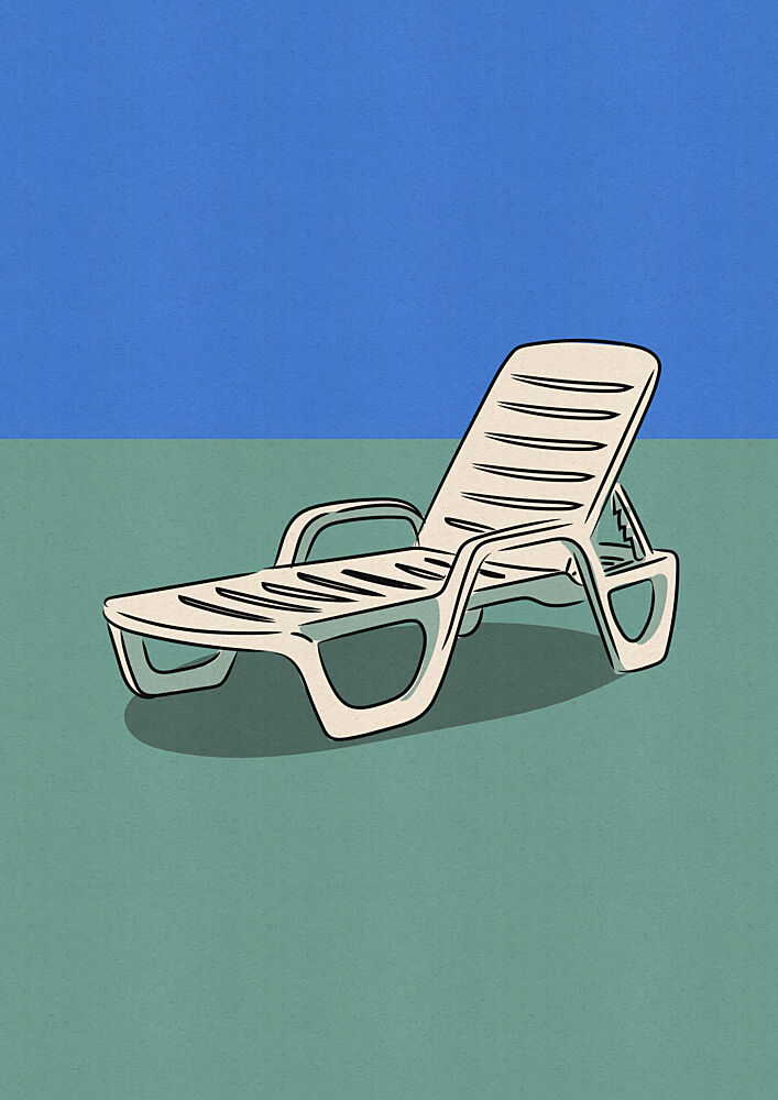 Relaxing Lounge Chair art print by Nicholas for $57.95 CAD
