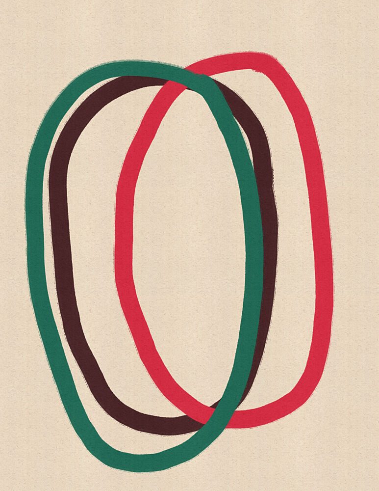 Abstract Intersecting Ovals art print by Nicholas for $57.95 CAD