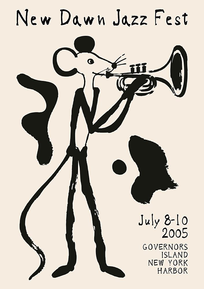 Jazzy Mouse Musician art print by Patryk Krygowski for $57.95 CAD