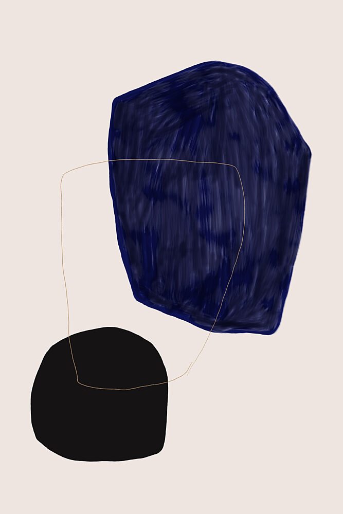Abstract Organic Shapes art print by Uplusmestudio for $57.95 CAD
