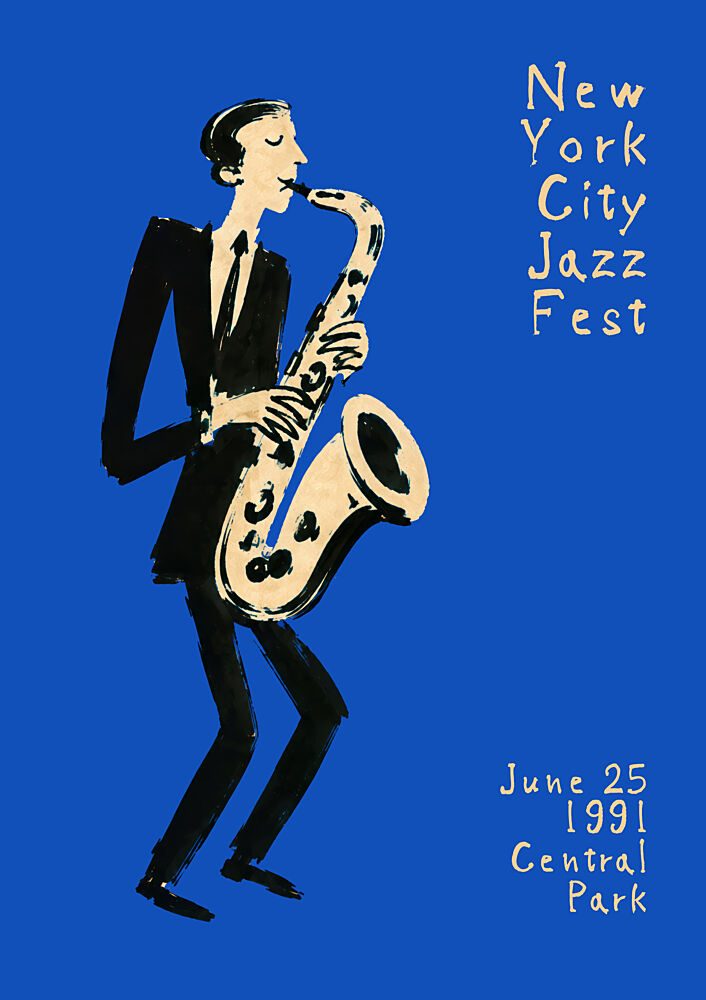 New York Jazz Festival art print by Patryk Krygowski for $57.95 CAD