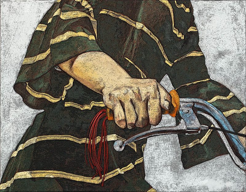 Cyclists Golden Grip art print by Duane A. Brown for $57.95 CAD