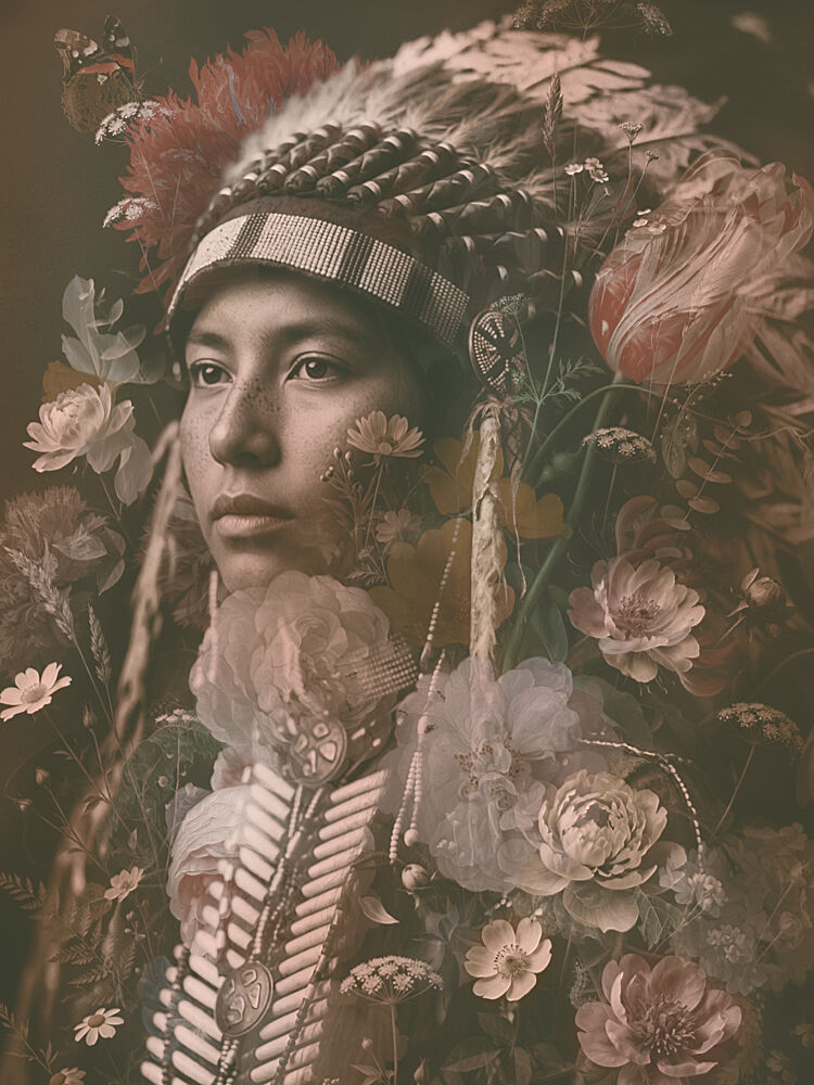 Native Spirit Bloom art print by Sander van Laar for $57.95 CAD