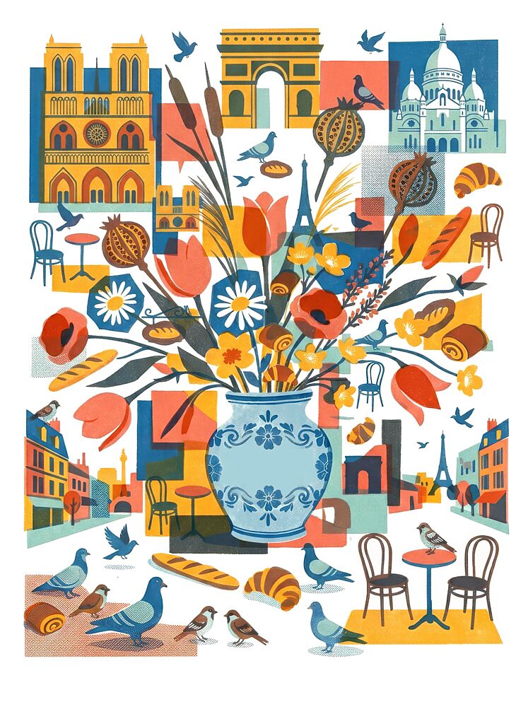 A Parisian Bouquet art print by Sander van Laar for $57.95 CAD