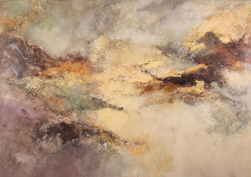 Abstract Golden Cloudscape art print by Marian Plajdicko for $57.95 CAD
