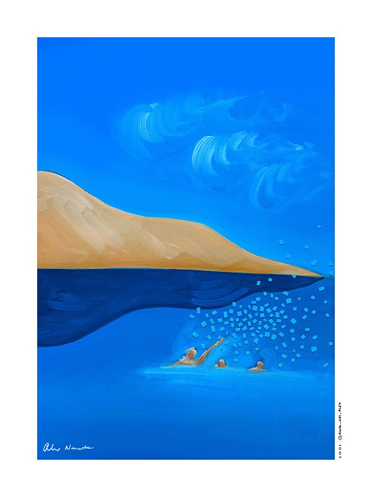 Swimmers Reaching Light art print by Alex Nereuta for $57.95 CAD