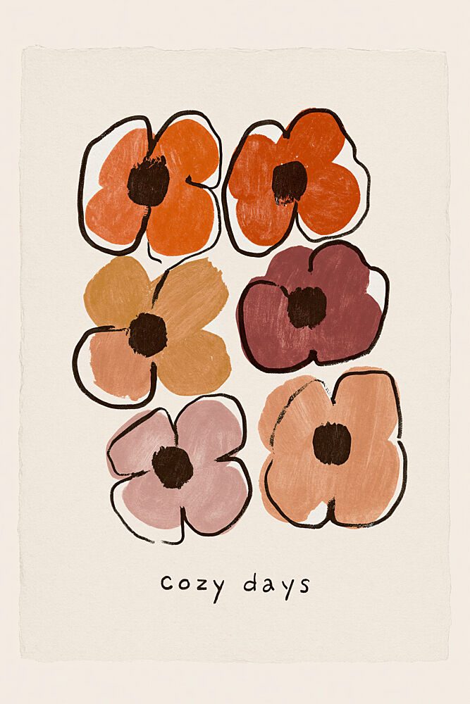 Cozy Days Blooms art print by Treechild for $57.95 CAD