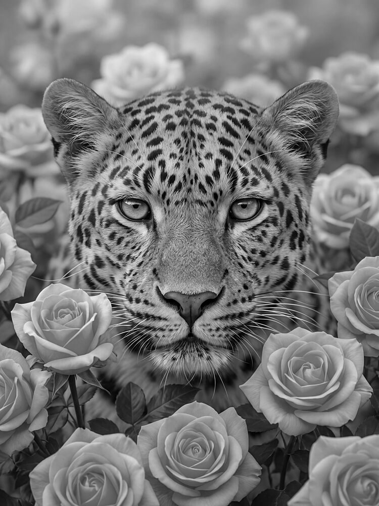 Majestic Leopard Roses art print by Andreas Magnusson for $57.95 CAD