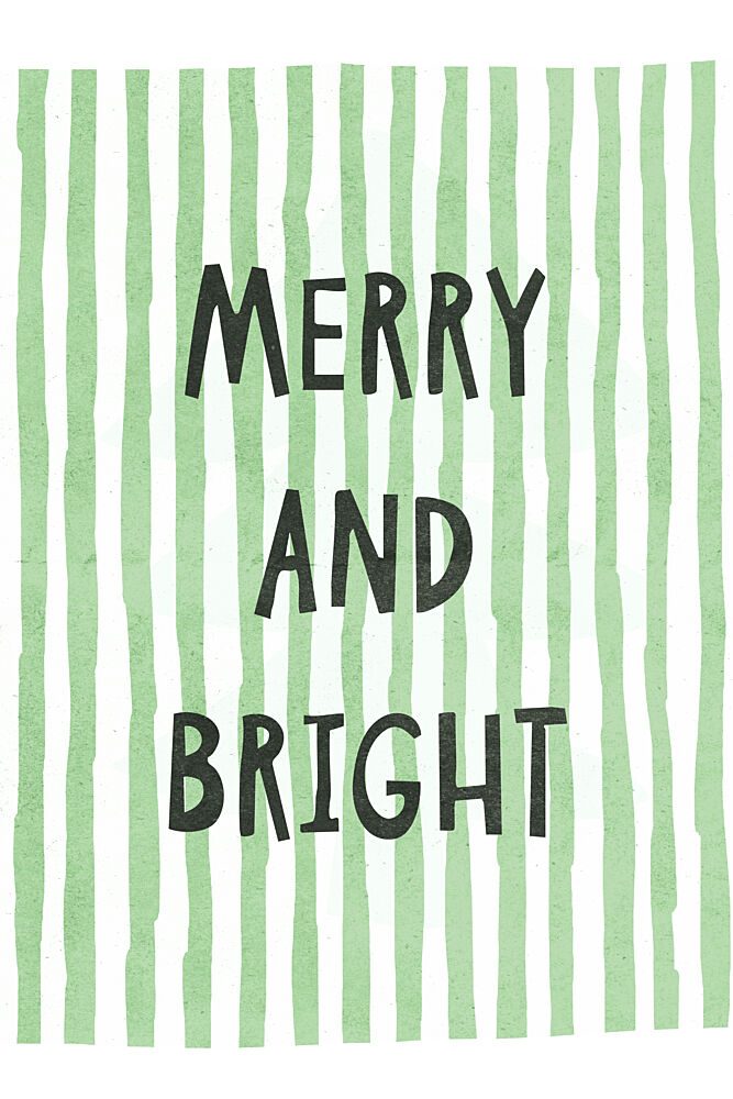 Merry and Bright Stripes art print by Treechild for $57.95 CAD