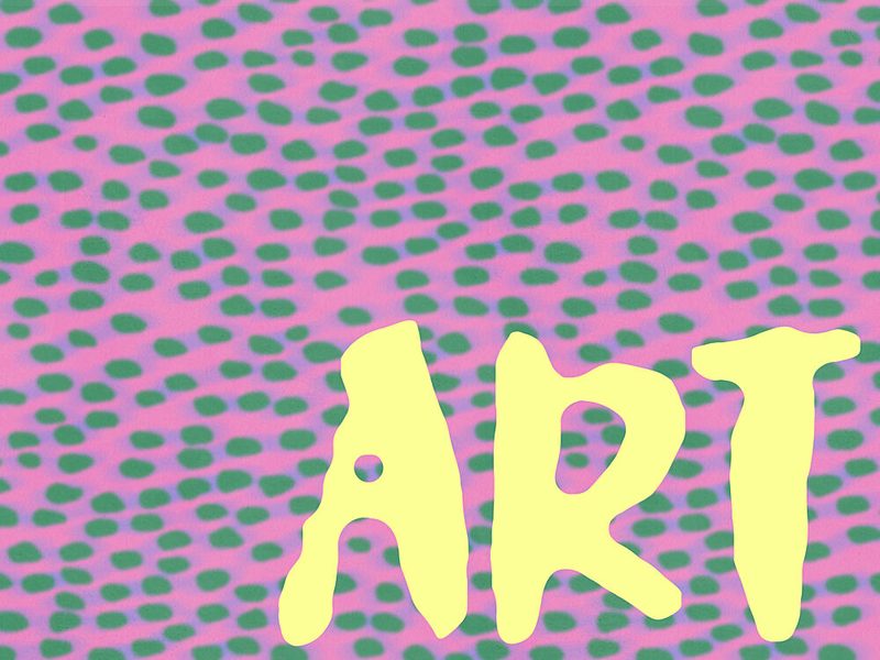 Abstract Art Word Dots art print by Treechild for $57.95 CAD
