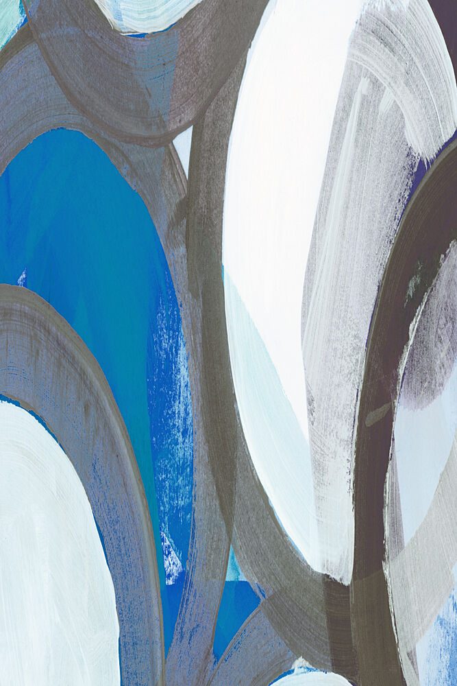 Serene Blue Abstract Flow art print by Cartissi for $57.95 CAD