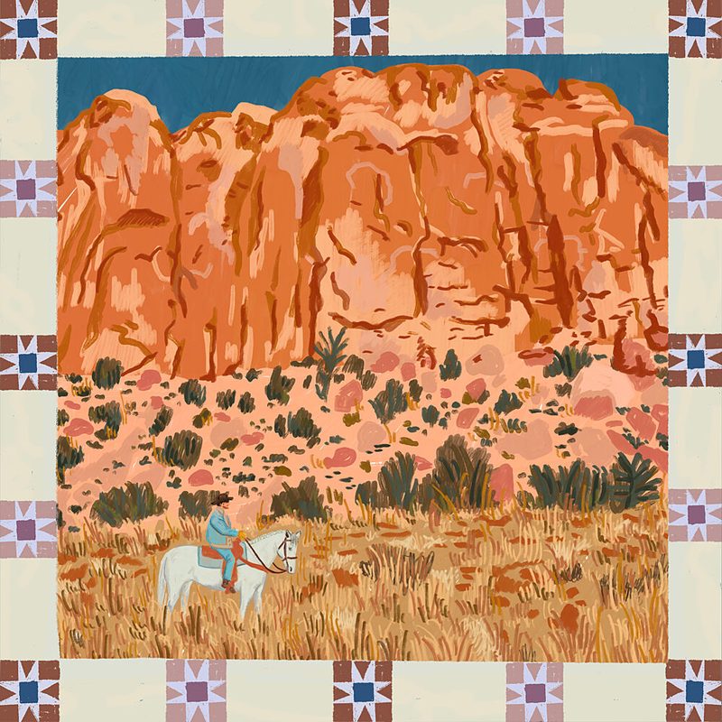 Western Desert Rider art print by Sophia Holgate for $57.95 CAD
