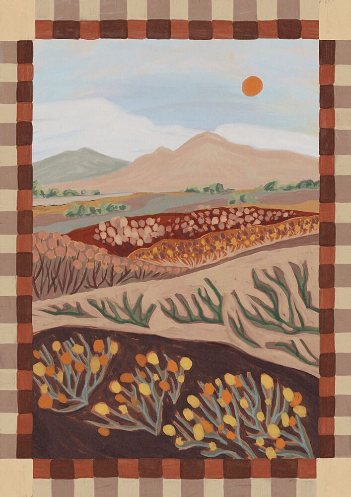 Rustic Desert Landscape art print by Sophia Holgate for $57.95 CAD