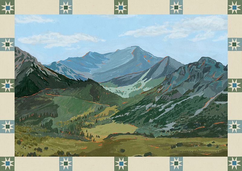 Scenic Alpine Valley art print by Sophia Holgate for $57.95 CAD