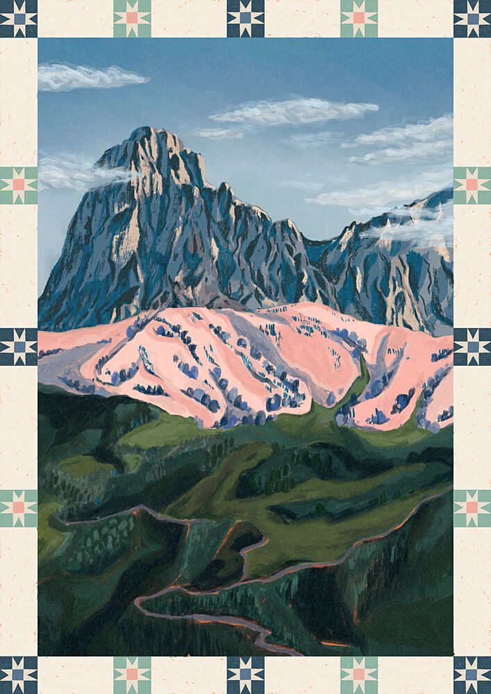 Majestic Alpine Valley art print by Sophia Holgate for $57.95 CAD