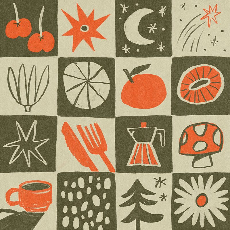Retro Kitchen Nature art print by Sophia Holgate for $57.95 CAD