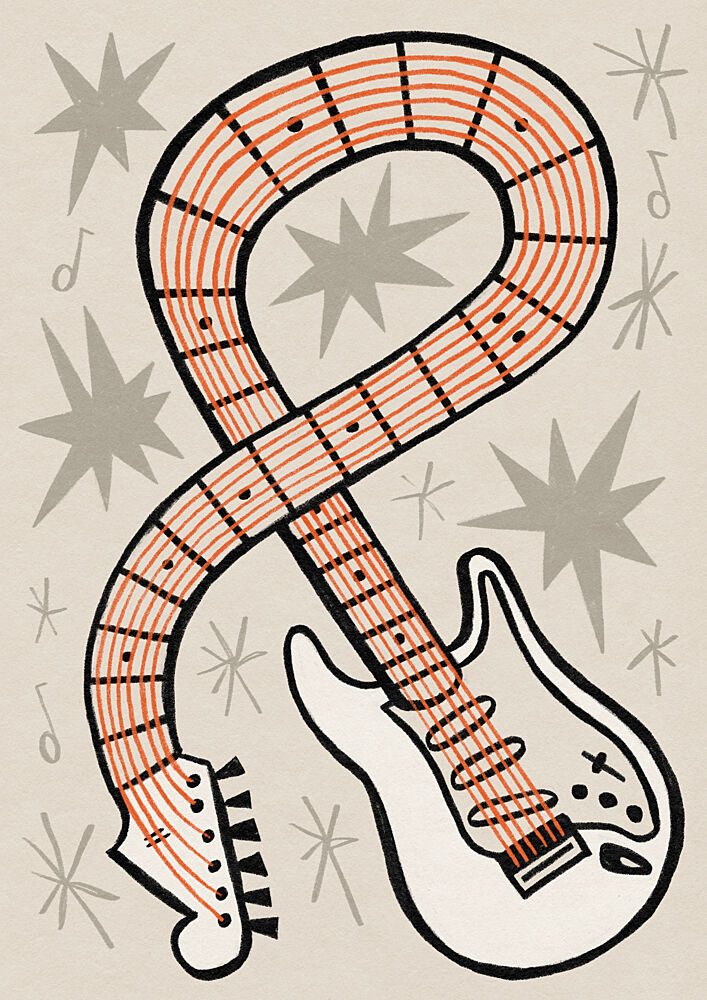 Rock and Roll Ampersand art print by Sophia Holgate for $57.95 CAD