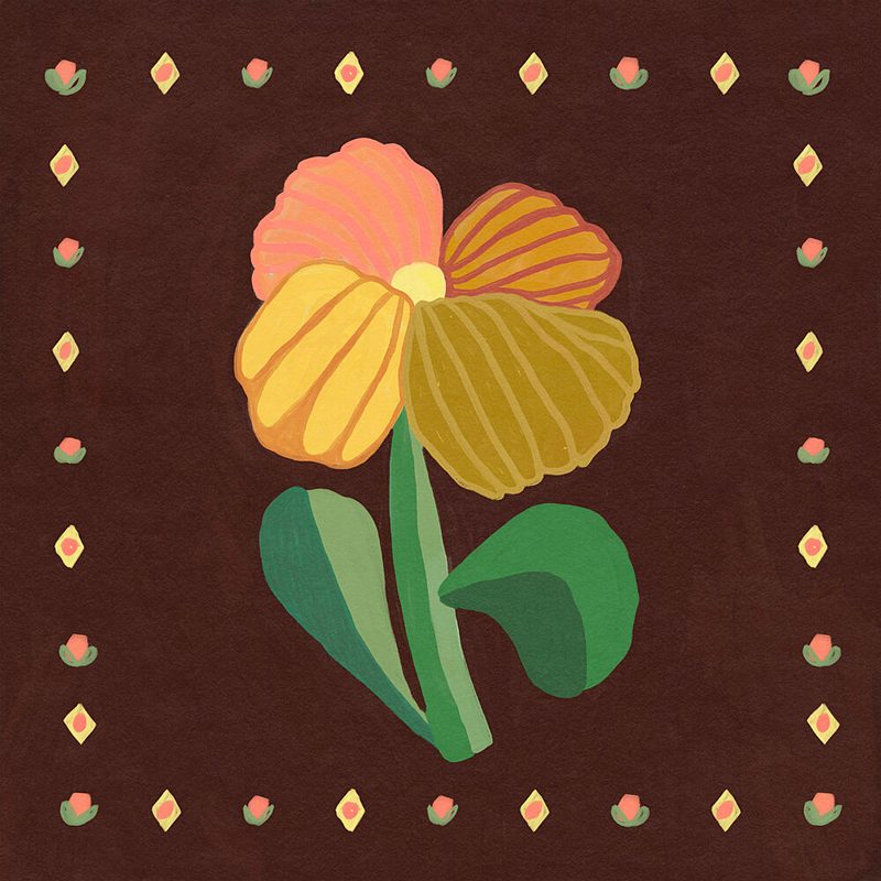 Folk Art Flower Bloom art print by Sophia Holgate for $57.95 CAD