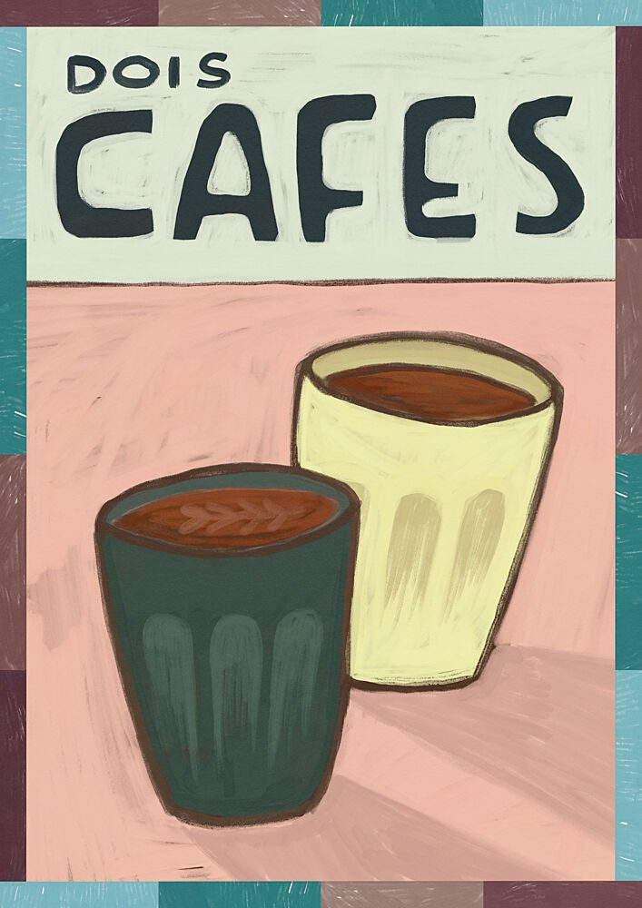 Dois Cafes art print by Sophia Holgate for $57.95 CAD