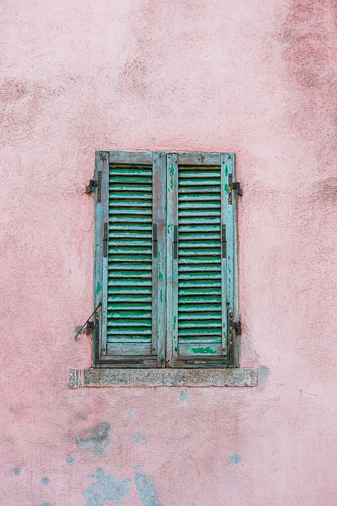 Weathered Pink Shutters art print by HelloHappylife for $57.95 CAD