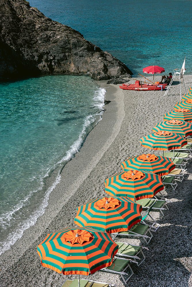 Vibrant Beach Umbrellas art print by HelloHappylife for $57.95 CAD