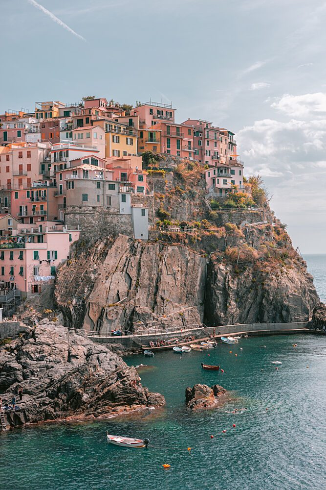 Cinque Terre Seaside Charm art print by HelloHappylife for $57.95 CAD