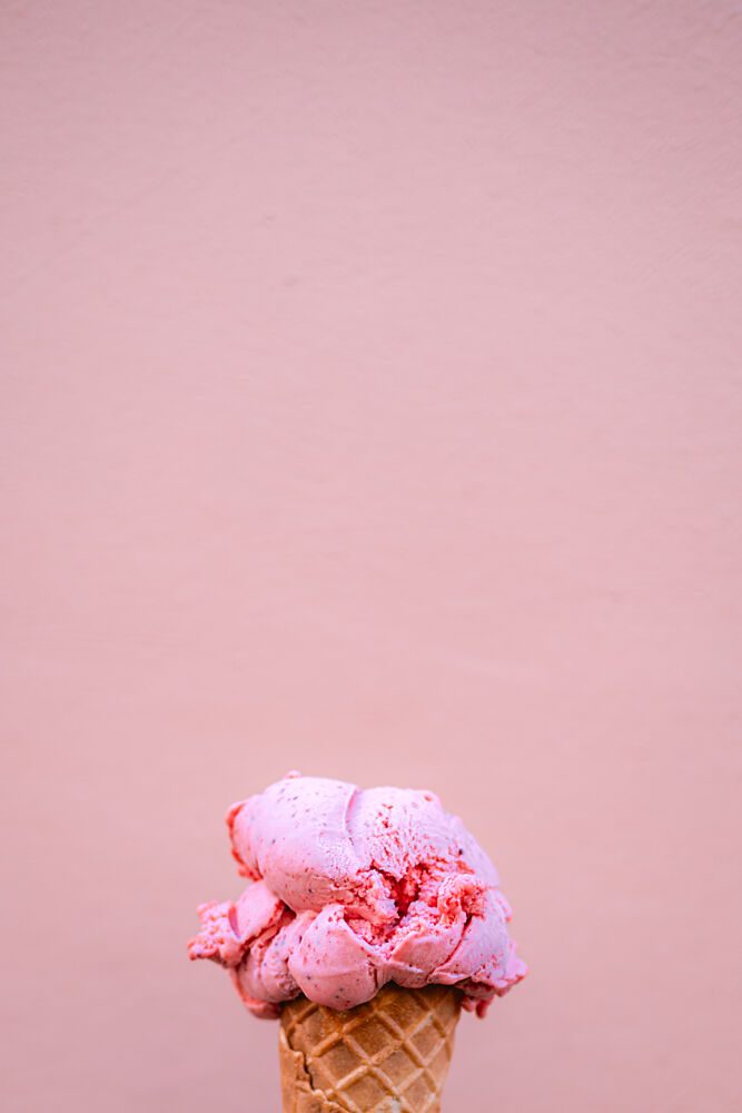 Pink Ice Cream Cone art print by HelloHappylife for $57.95 CAD