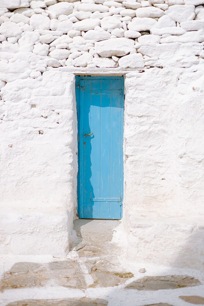 Mediterranean Blue Door art print by HelloHappylife for $57.95 CAD