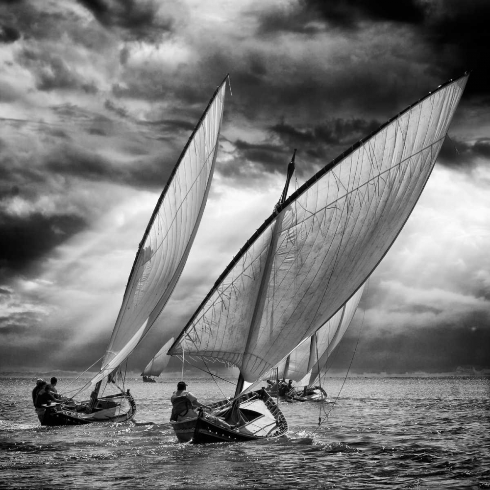 Sailboats And Light art print by Angel Villalba for $57.95 CAD