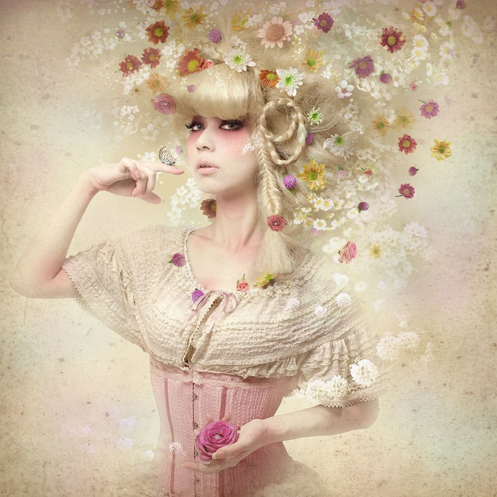 Girl Of The Flower Garden art print by Kiyo Murakami for $57.95 CAD