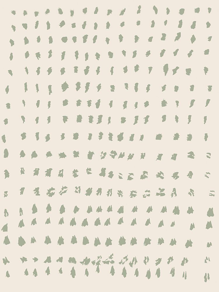 Minimalist Green Dots art print by Dina Dankers for $57.95 CAD