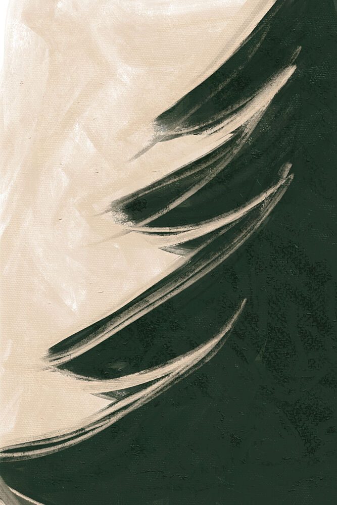 Abstract Green Beige Strokes art print by Treechild for $57.95 CAD