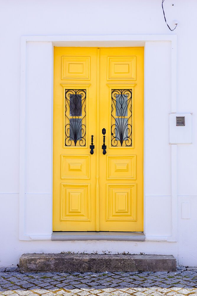 Bright Yellow Door art print by HelloHappylife for $57.95 CAD