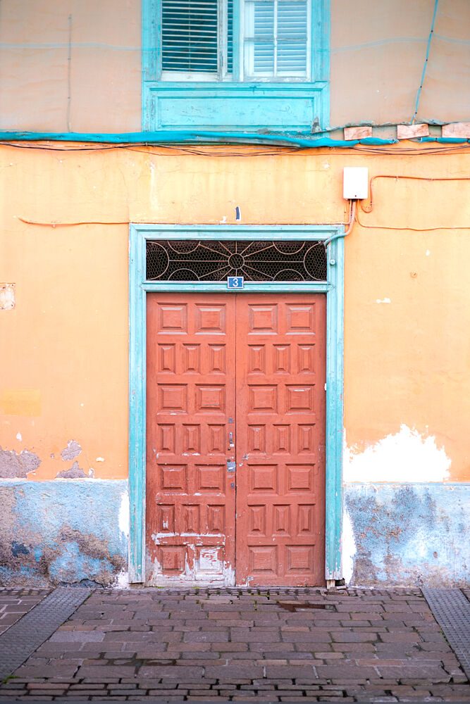Old Orange Door art print by HelloHappylife for $57.95 CAD