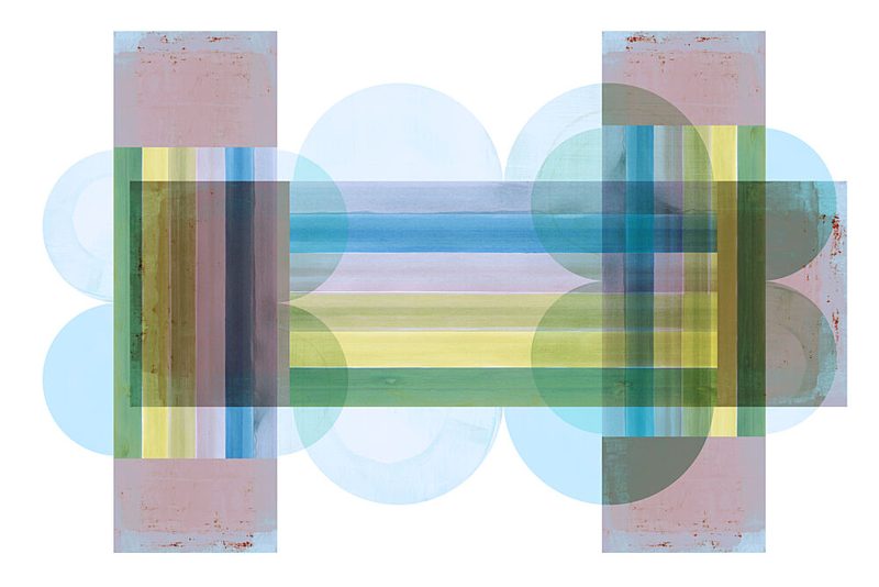 Soft Geometric Layers art print by Cartissi for $57.95 CAD