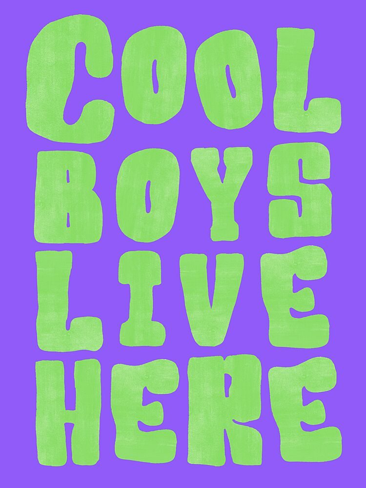Cool Boys Live Here art print by Ohkimiko for $57.95 CAD