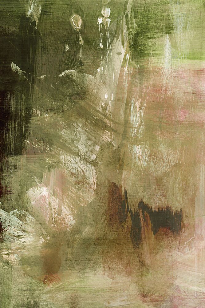 Green Brown Abstract Strokes art print by Dan Hobday for $57.95 CAD