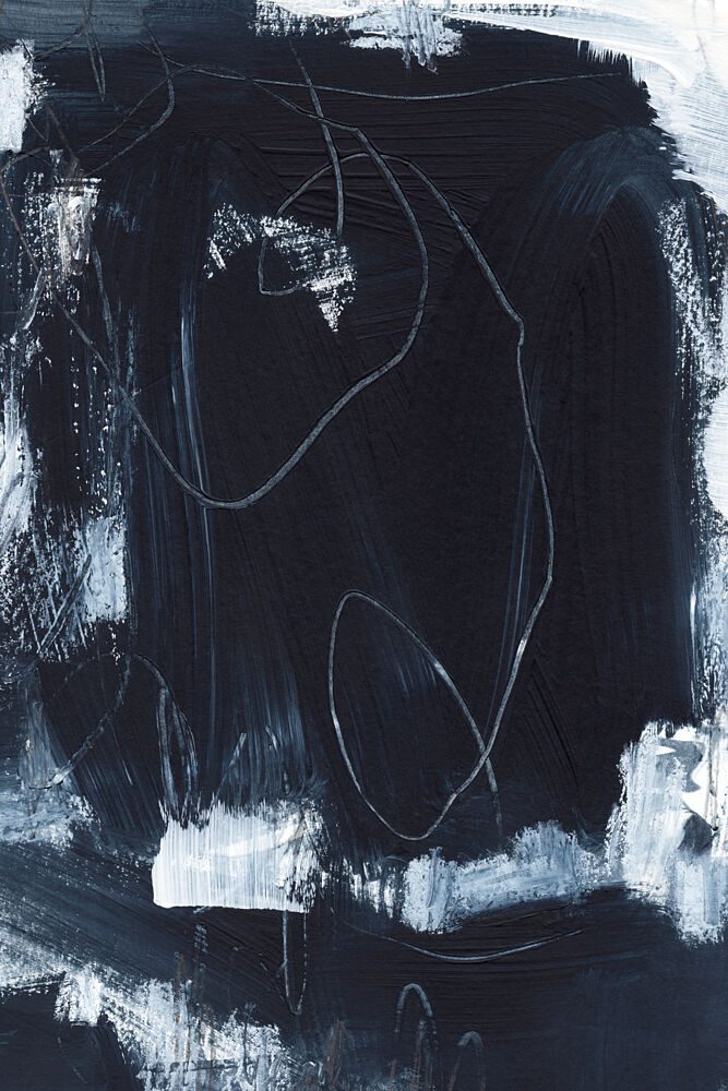 Dark Abstract Strokes art print by Uplusmestudio for $57.95 CAD