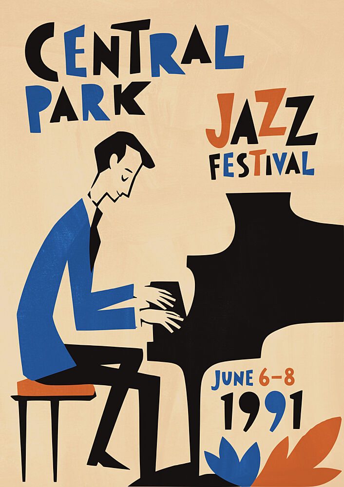 Central Park Jazz Festival art print by Patryk Krygowski for $57.95 CAD