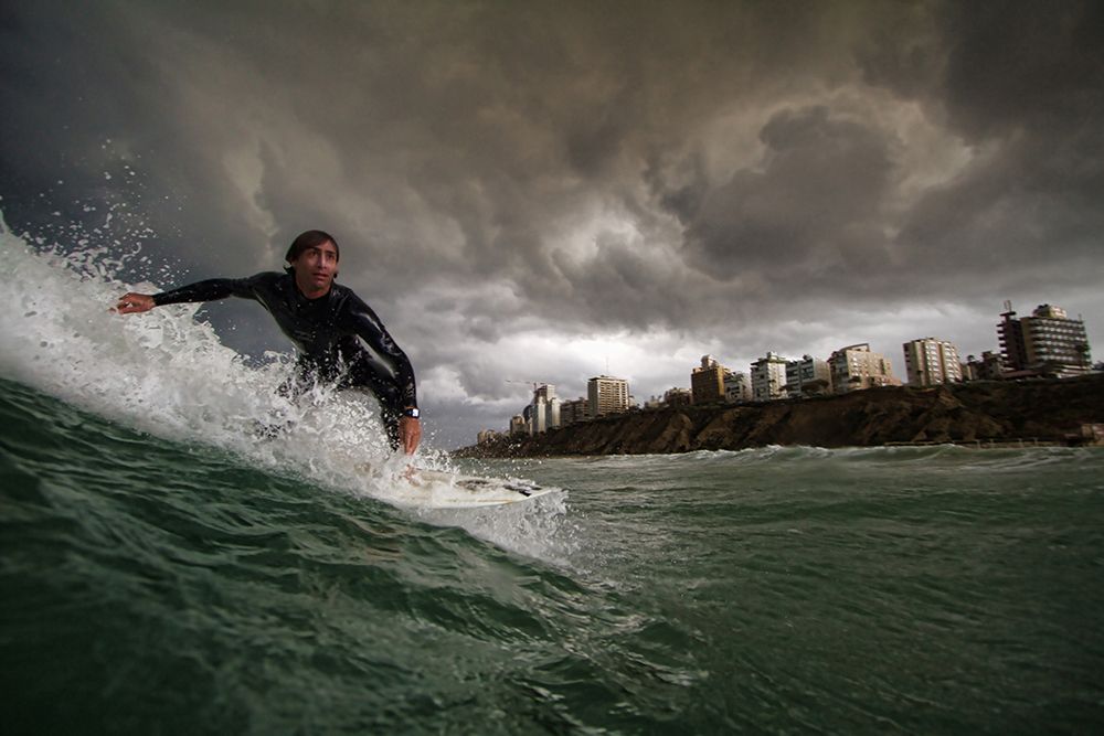 Apocalyptic Surfer art print by Assaf Gavra for $57.95 CAD